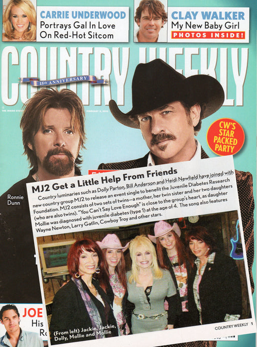 COUNTRY WEEKLY MAGAZINE - MJ2 Get a Little Help From Friends