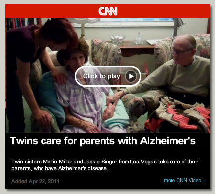 CNN: Twins Care For Parents with Alzheimer's - Larry King Special - Unthinkable: The Alzheimer's Epidemic